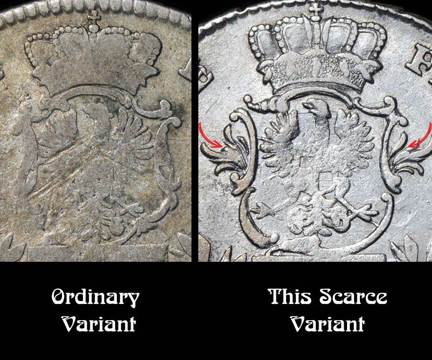 GERMANY Brandenburg Ansbach, Alexander, 20 Kreuzer 1764, Variant, aXF