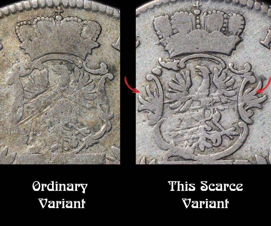 GERMANY Brandenburg Ansbach, Alexander, 20 Kreuzer 1764, Variant, aVF