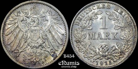 GERMAN EMPIRE, 1 Mark 1915 D, Munich, UNC