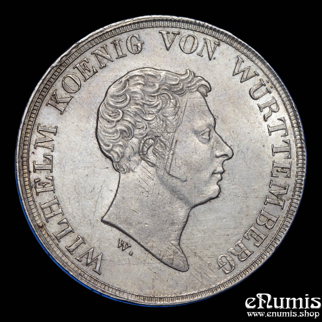 Germany, Wurttemberg, Wilhelm I, Taler 1833, Toned, aUNC