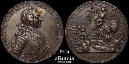 GERMANY PRUSSIA, Friedrich II the Great, Medal 1757, Capture of Prague