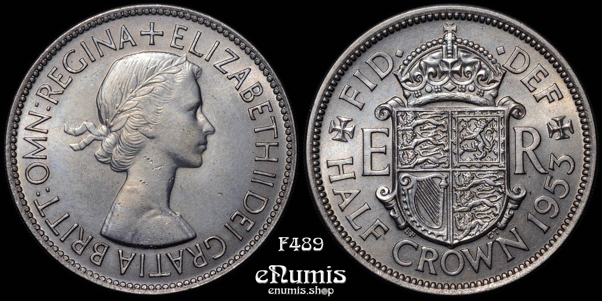 Great Britain, Elizabeth II, Halfcrown 1953, UNC