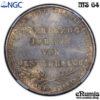 GERMANY FRANKFURT, 2 Gulden 1848, Vicar Election, NGC MS 64 GERMANY FRANKFURT, 2 Gulden 1848, Vicar Election, NGC MS 64