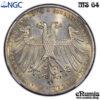 GERMANY FRANKFURT, 2 Gulden 1848, Vicar Election, NGC MS 64 GERMANY FRANKFURT, 2 Gulden 1848, Vicar Election, NGC MS 64