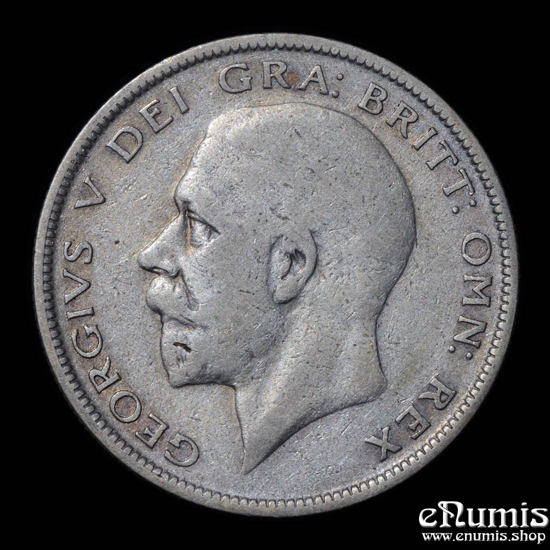 Great Britain, George V, Halfcrown 1930, rarest year, F/aVF