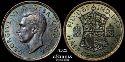 Great Britain, George VI, Halfcrown 1940, UNC