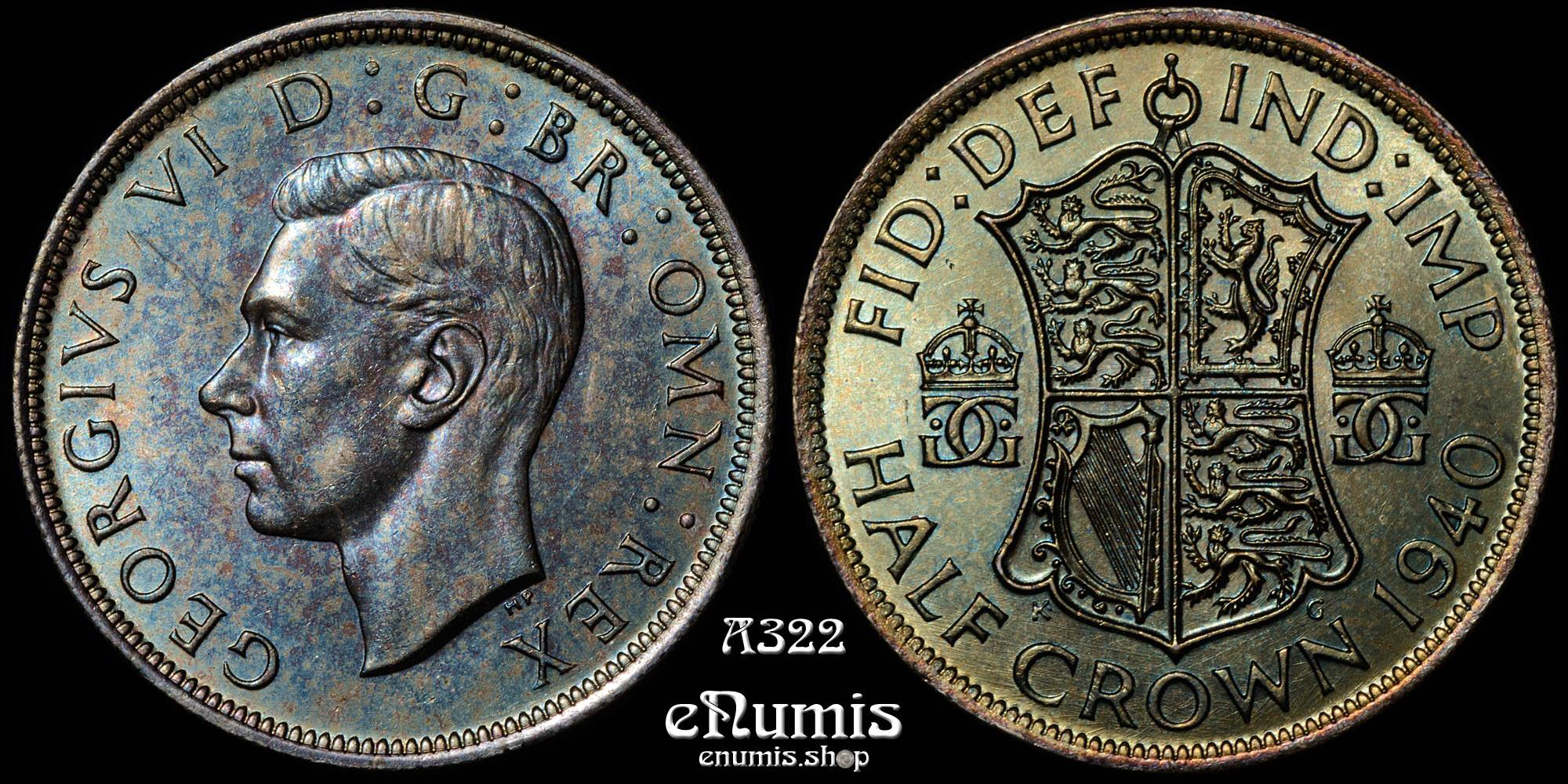 Great Britain, George VI, Halfcrown 1940, UNC
