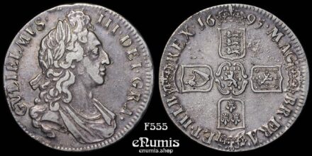 Great Britain, William III, Crown 1695, OCTAVO, aXF