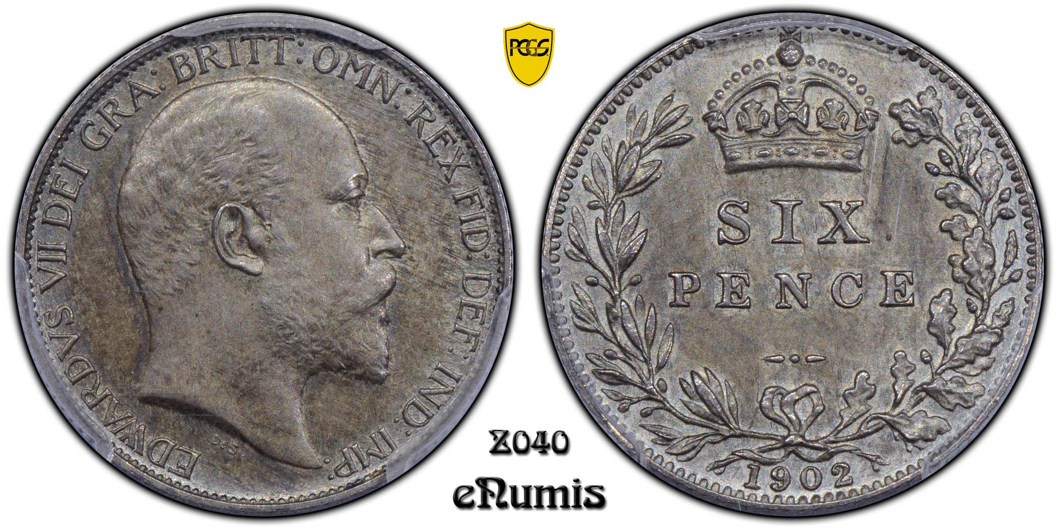 Great Britain, Edward VII, Sixpence 1902, Proof, PCGS PR 63
