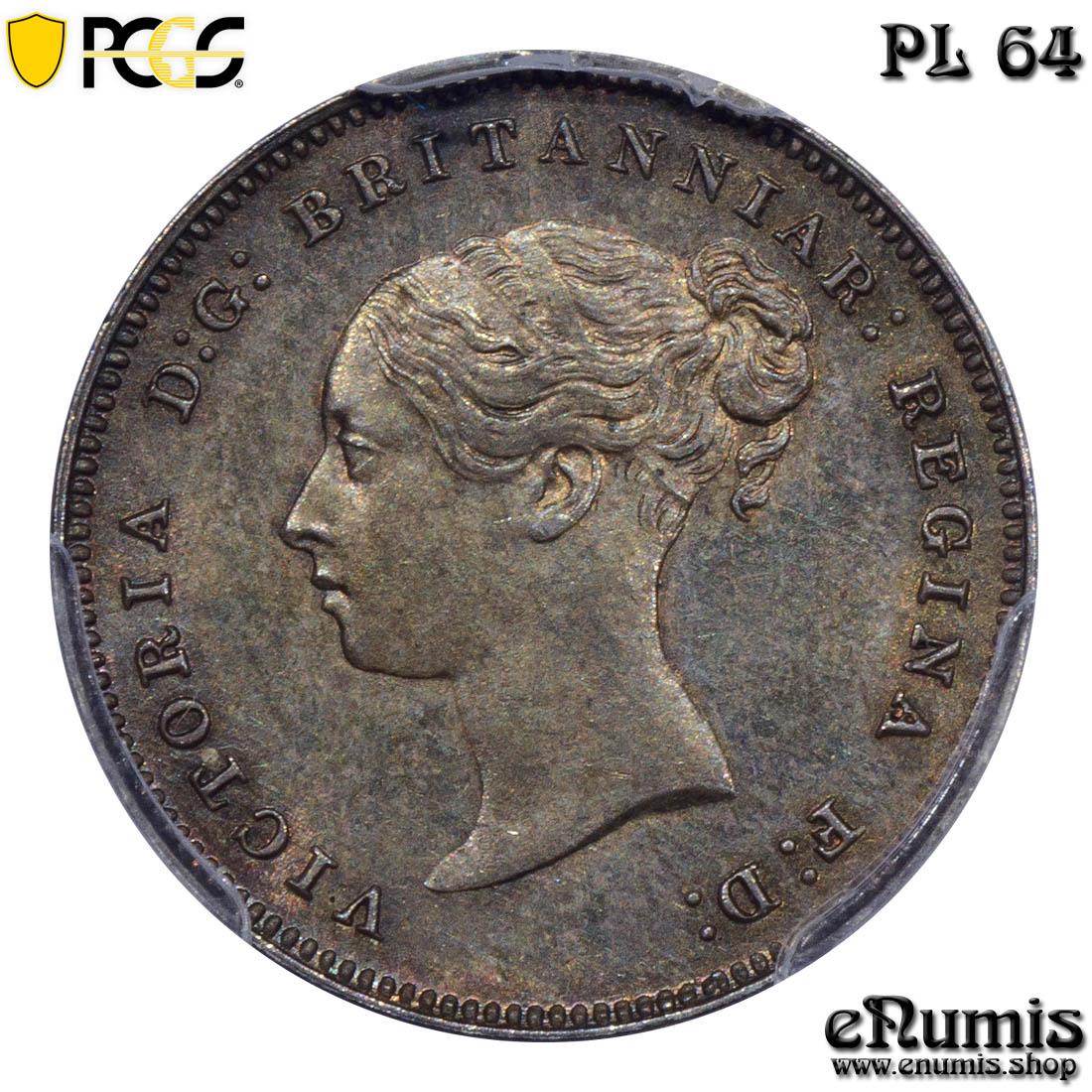 Great Britain, Victoria, Maundy 4 Pence 1886, nicely toned, PCGS PL 64
