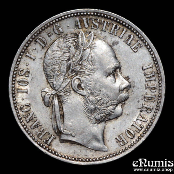 AUSTRIA, Franz Joseph I, 1 Florin Gulden 1886, XF-UNC • 👍