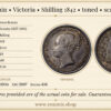 Great Britain, Victoria, Shilling 1842, toned, scarce, UNC