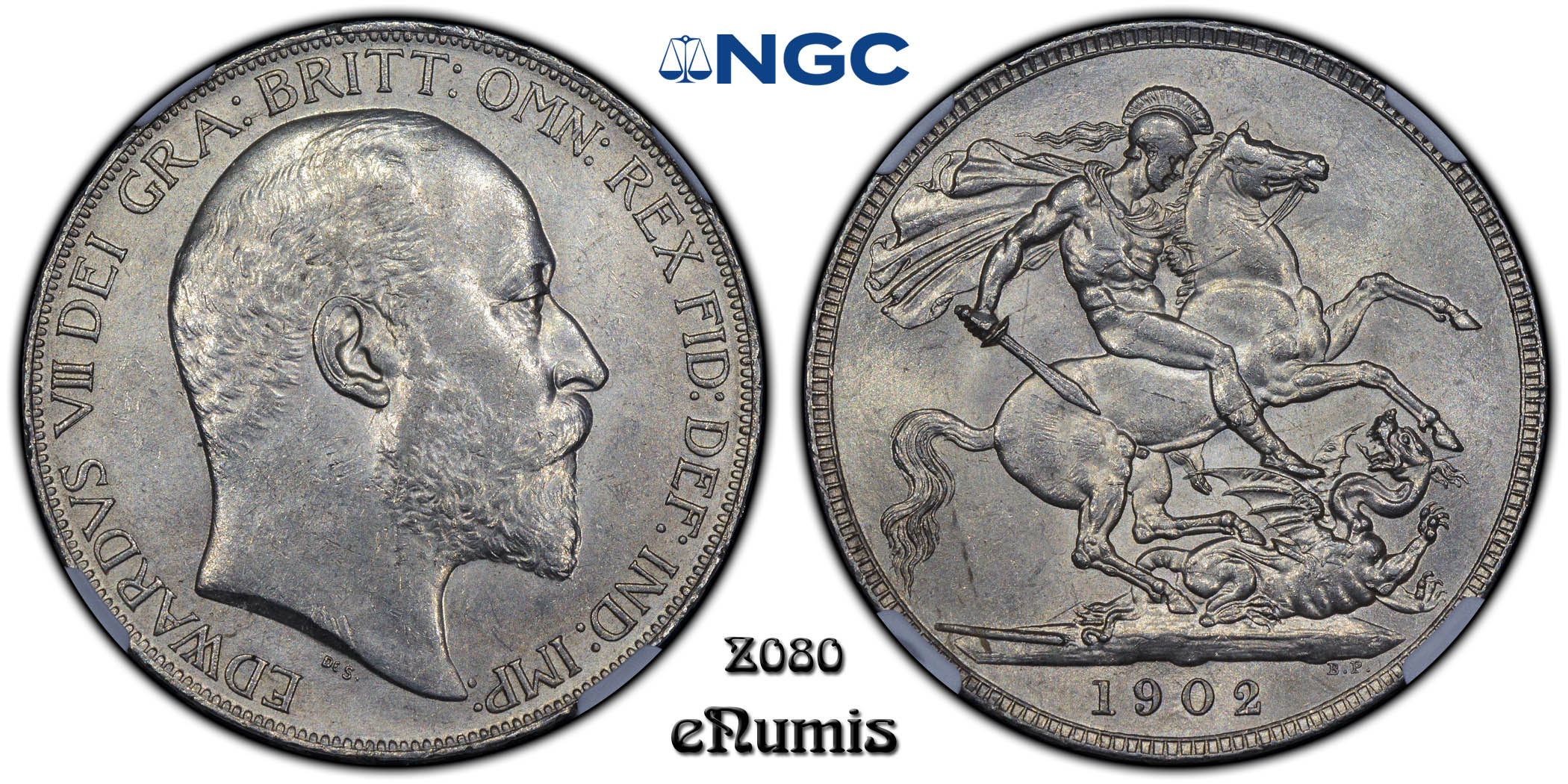 Great Britain, Edward VII, Crown 1902, NGC MS 62