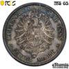 GERMANY PRUSSIA, Wilhelm II, 2 Mark 1888, toned, PCGS MS 65