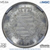 Germany, Saxony, Anton, 1/3 Taler 1830, Top Pop, NGC MS 64 Germany, Saxony, Anton, 1/3 Taler 1830, Top Pop, NGC MS 64