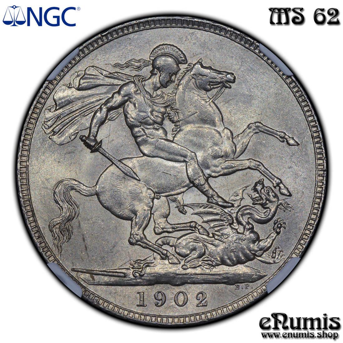 Great Britain, Edward VII, Crown 1902, NGC MS 62