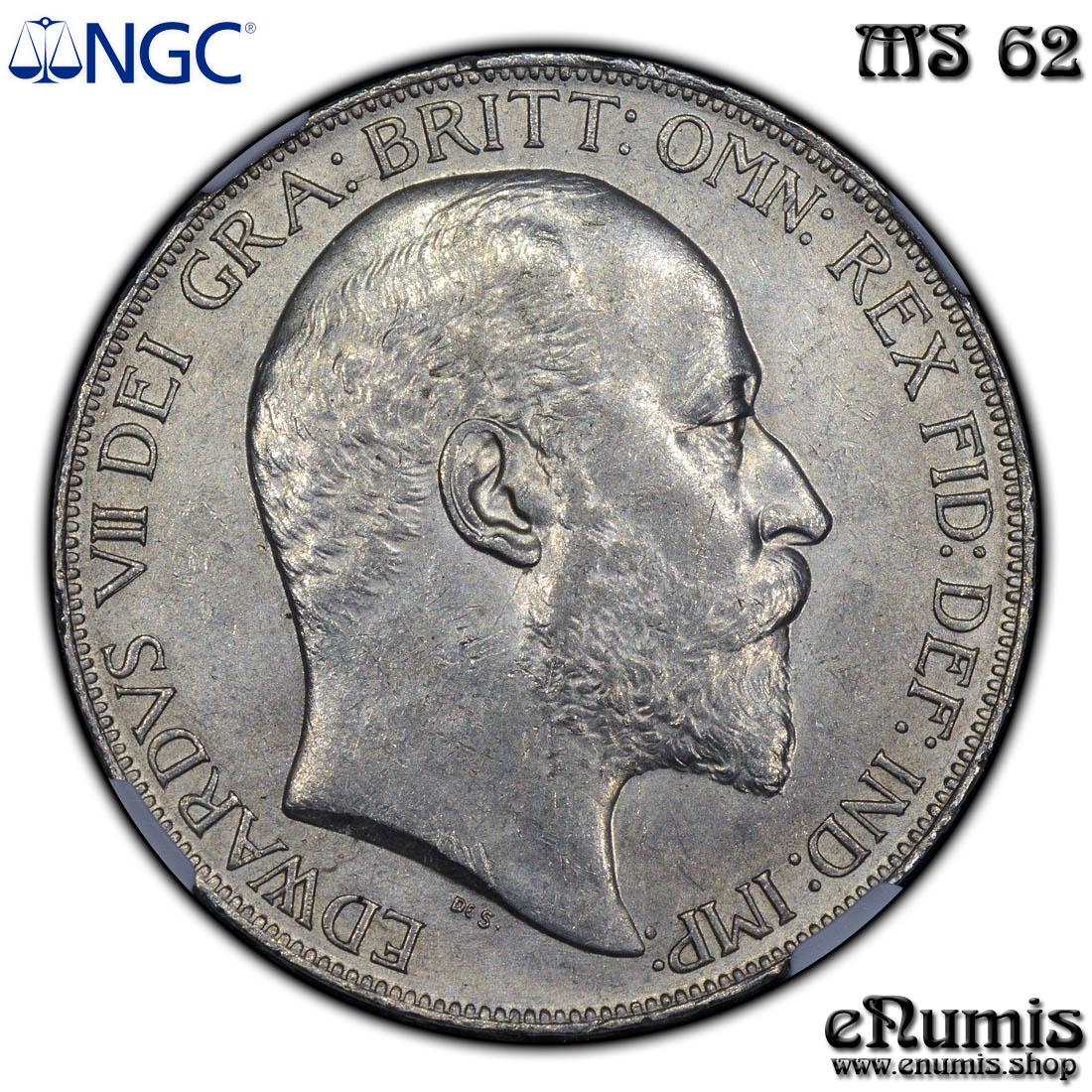 Great Britain, Edward VII, Crown 1902, NGC MS 62