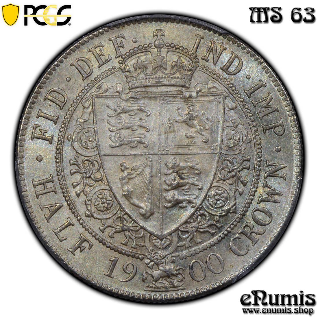 Great Britain, Victoria, Halfcrown 1900, PCGS MS 63