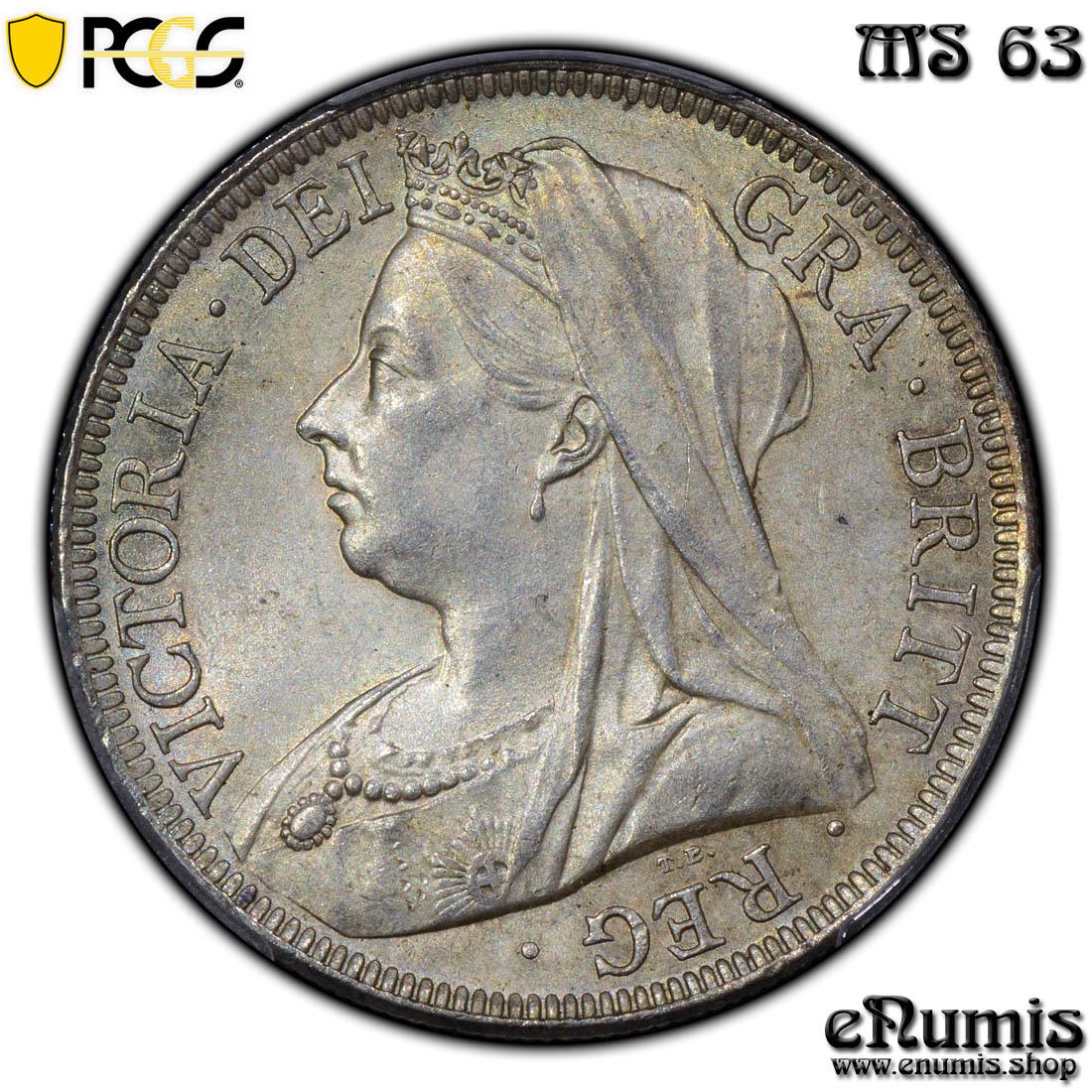 Great Britain, Victoria, Halfcrown 1900, PCGS MS 63