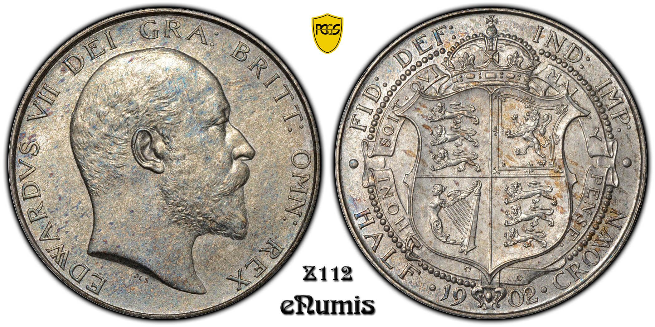 Great Britain, Edward VII, Halfcrown 1902, Matte PROOF, PCGS PR 63 Great Britain, Edward VII, Halfcrown 1902, Matte PROOF, PCGS PR 63