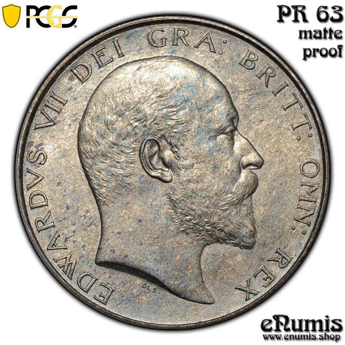 Great Britain, Edward VII, Halfcrown 1902, Matte PROOF, PCGS PR 63 Great Britain, Edward VII, Halfcrown 1902, Matte PROOF, PCGS PR 63