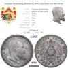 Germany, Wurttemberg, Wilhelm II, 5 Mark 1902, Better year, NGC MS 64