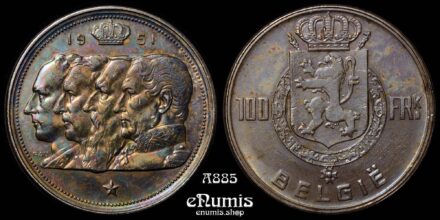 BELGIUM, Baudouin, 100 Francs 1951, Belgie, nicely toned, XF-UNC/UNC