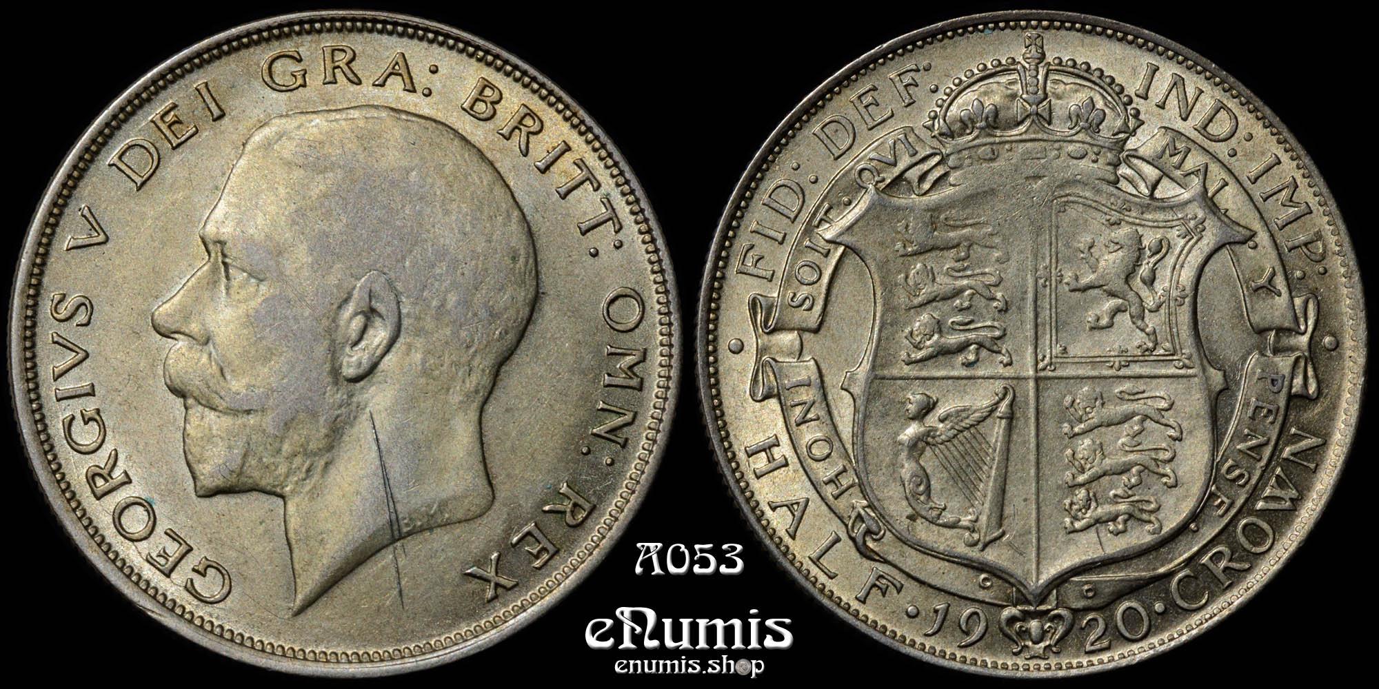 Great Britain, George V, Halfcrown 1920, 3+A, aUNC