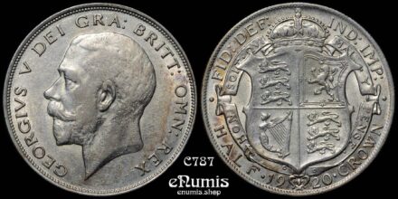 Great Britain, George V, Halfcrown 1920, 3+A, aUNC