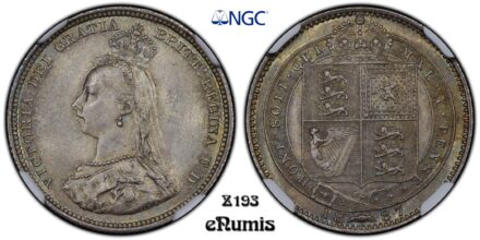 Great Britain, Victoria, Shilling 1887, nicely toned, NGC MS 65