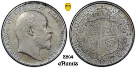 Great Britain, Edward VII, Halfcrown 1902, Matte Proof, PCGS PR 63