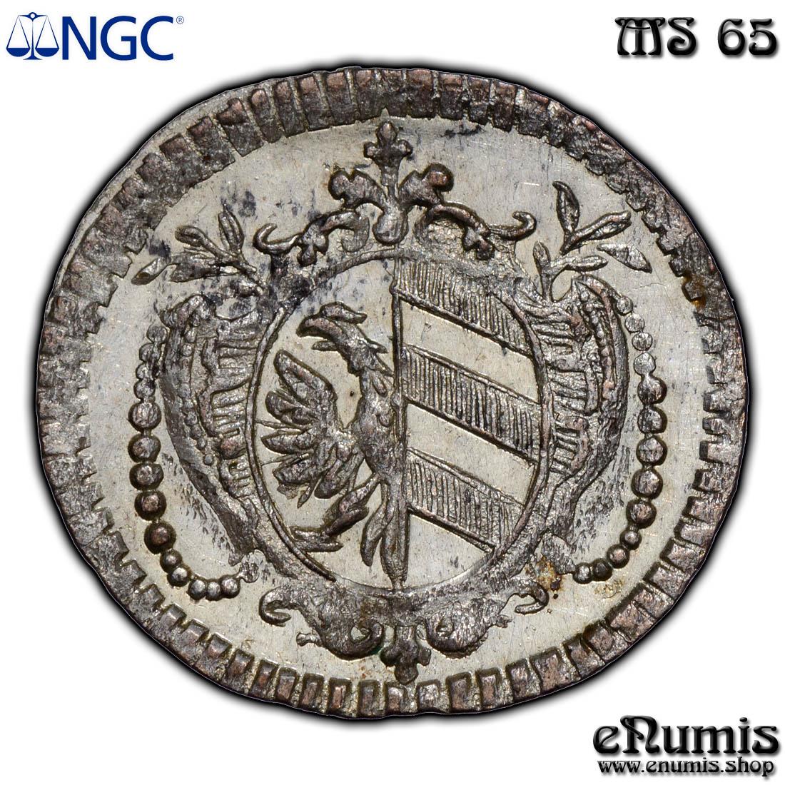 Germany, Nurnberg, Franz II, 1 Kreuzer 1797, NGC MS 65 Germany, Nurnberg, Franz II, 1 Kreuzer 1797, NGC MS 65