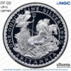 Great Britain, Elizabeth II, 2 Pounds 1997, Britannia Silver Proof, NGC PF 69 Ultra Cameo