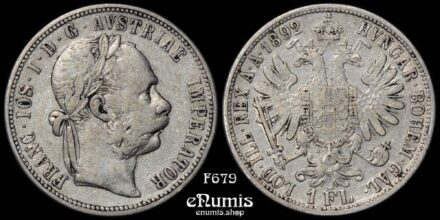 AUSTRIA, Franz Joseph I, 1 Florin Gulden 1892, scarce year, VF