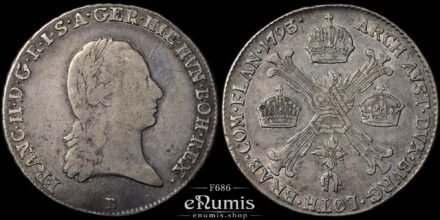 Austria, Franz II, 1/4 Taler 1793 B, Kremnitz, VF/VF-XF