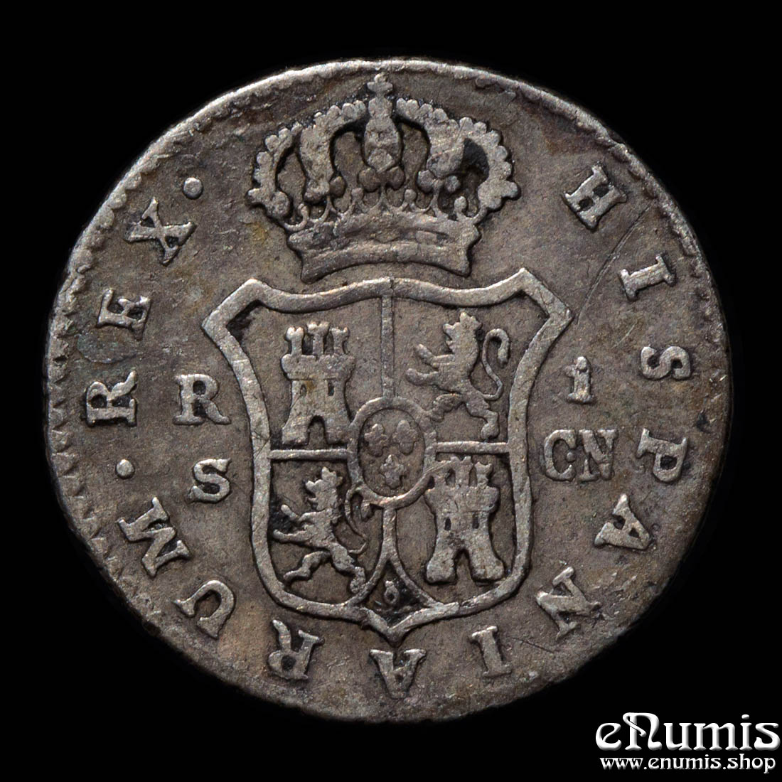 SPAIN, Carlos IV, 1 Real 1793 CN, Sevilla, aVF/VF