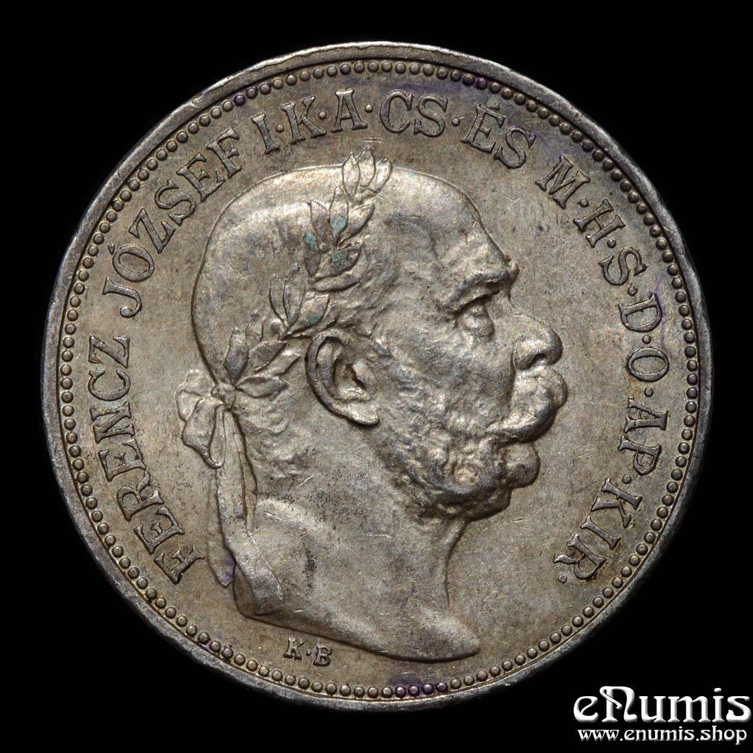 HUNGARY, Franz Joseph I, 2 Korona 1913, aUNC