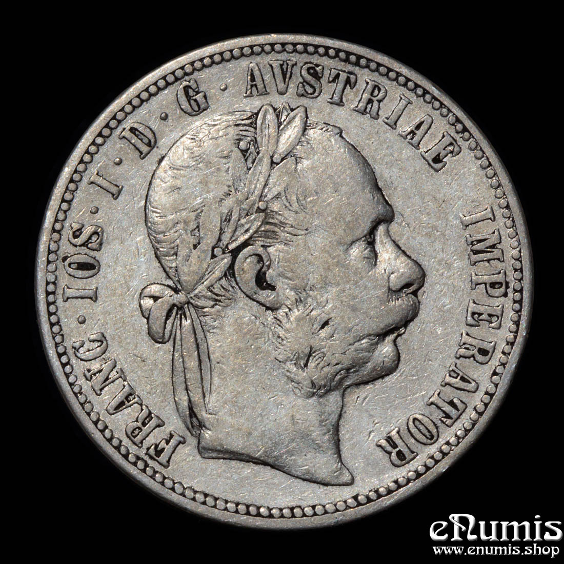 AUSTRIA, Franz Joseph I, 1 Florin Gulden 1892, scarce year, VF