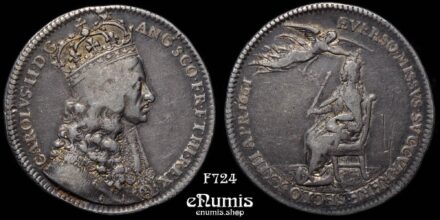 Great Britain, Charles II, Coronation Medal 1661, silver, by T. Simon, VF-XF