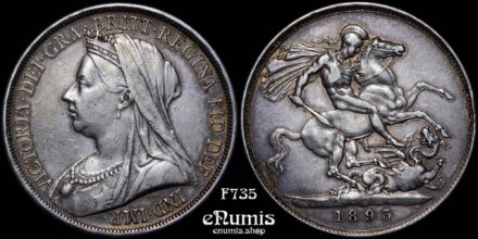 Great Britain, Victoria, Crown 1893, LVI, XF+