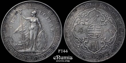 Great Britain, Victoria, Trade Dollar 1897, Bombay, XF
