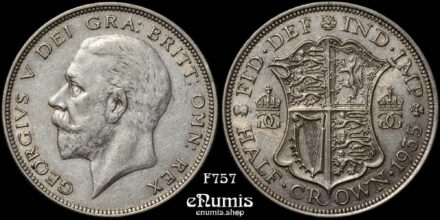 Great Britain, George V, Halfcrown 1935, silver, XF+/XF-UNC