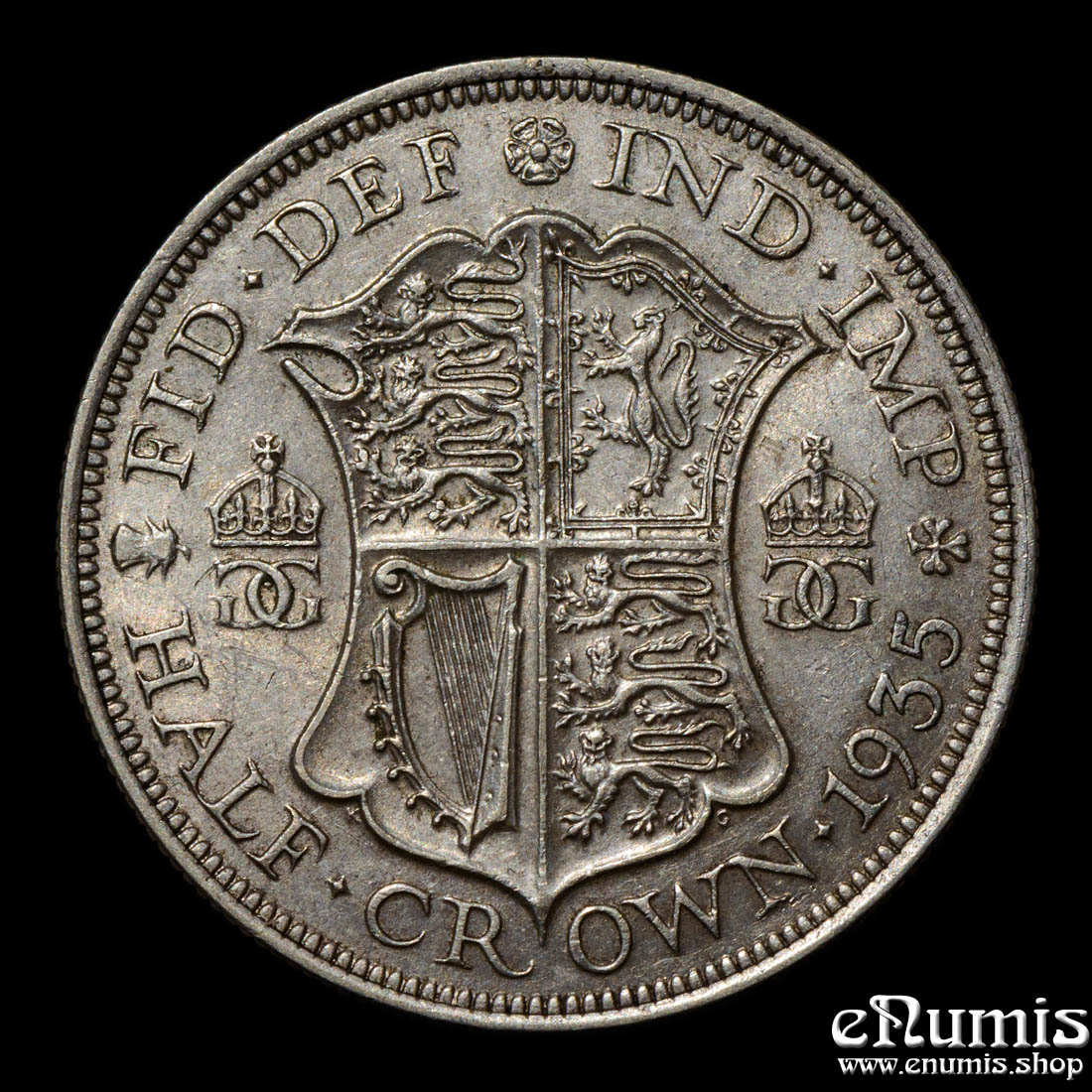 Great Britain, George V, Halfcrown 1935, silver, XF+/XF-UNC Great Britain, George V, Halfcrown 1935, silver, XF+/XF-UNC