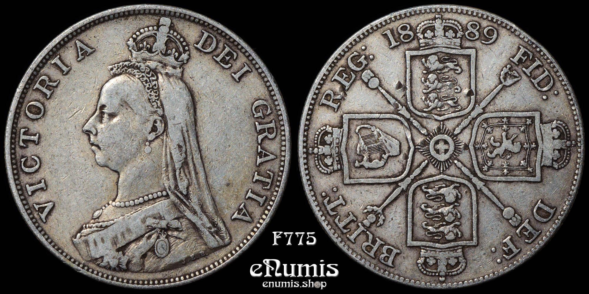 Great Britain, Victoria, Double Florin 1889, VF