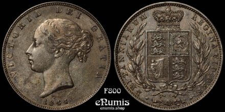 Great Britain, Victoria, Halfcrown 1844, toned, XF-UNC