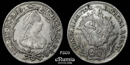 Hungary, Maria Theresa, 20 Kreuzer 1779 B, Kremnitz, VF+