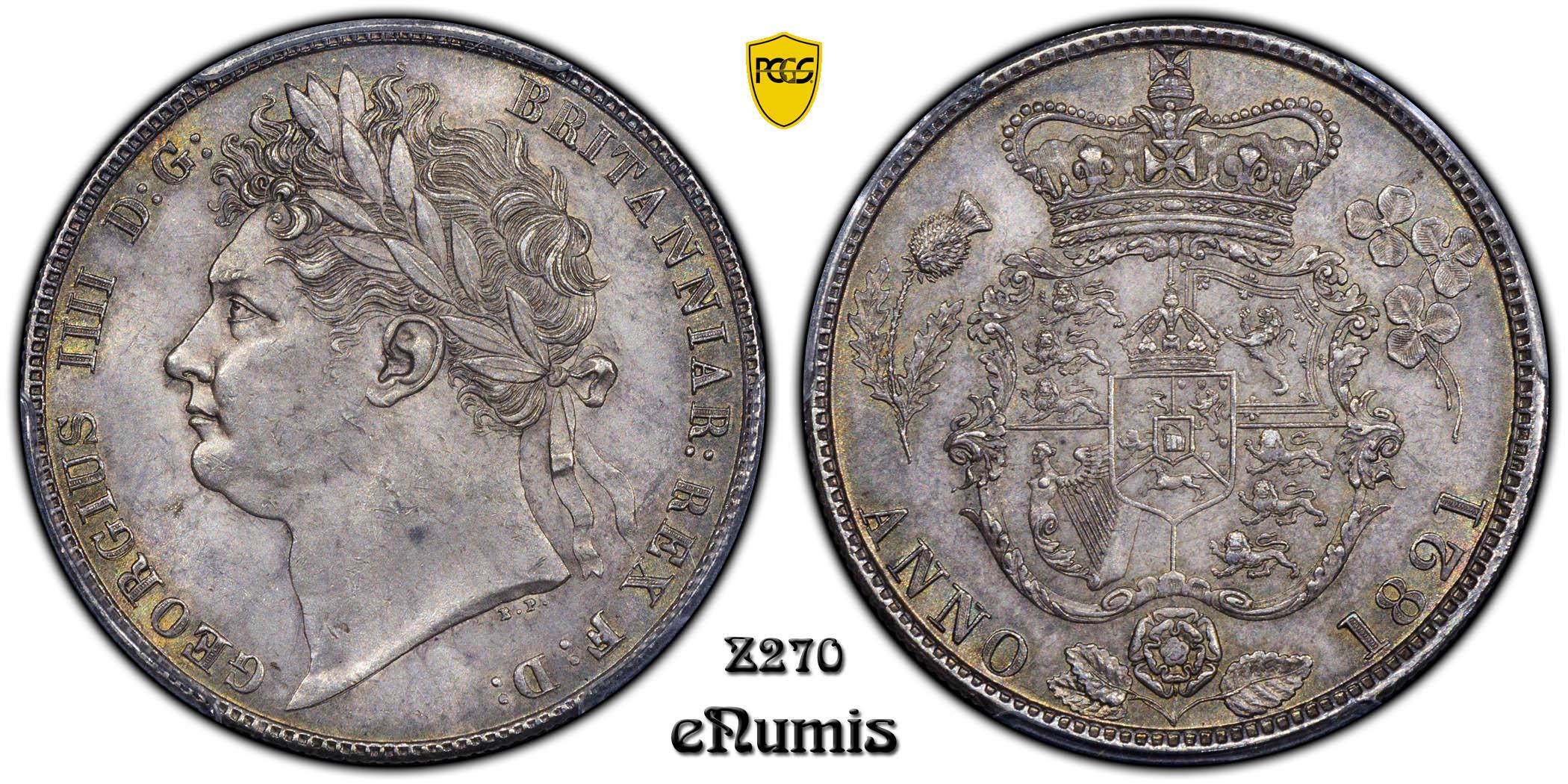 Great Britain, George IV, Halfcrown 1821, PCGS MS 63 Great Britain, George IV, Halfcrown 1821, PCGS MS 63