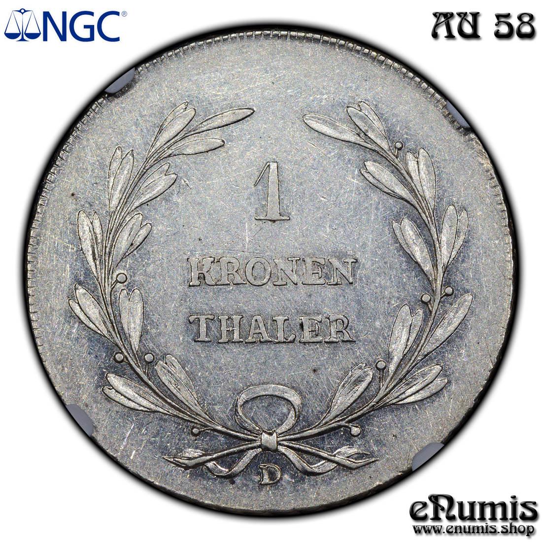 Germany, Baden, Karl Ludwig Friedrich, Taler 1816, NGC AU 58 Germany, Baden, Karl Ludwig Friedrich, Taler 1816, NGC AU 58