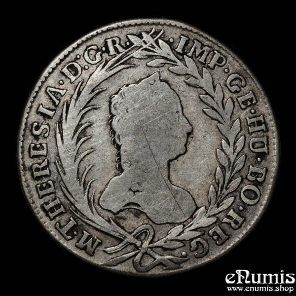 Austria, Maria Theresa, 20 Kreuzer 1760, Prague, VF • eNumis