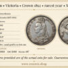 Great Britain, Victoria, Crown 1892, rarest year, XF+/XF-UNC